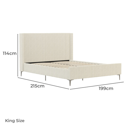 Soulin Corduroy Platform Bed