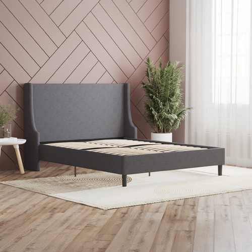 Grey-Giarid-Upholstered-Bed-Frame