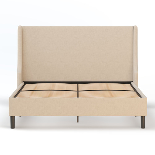 Beige-Giarid-Upholstered-Bed-Frame
