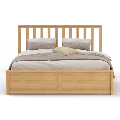 Olsen Pine Wood Gas Lift Storage Bed Frame