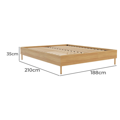 Natural Ulsberg Wooden Bed Base
