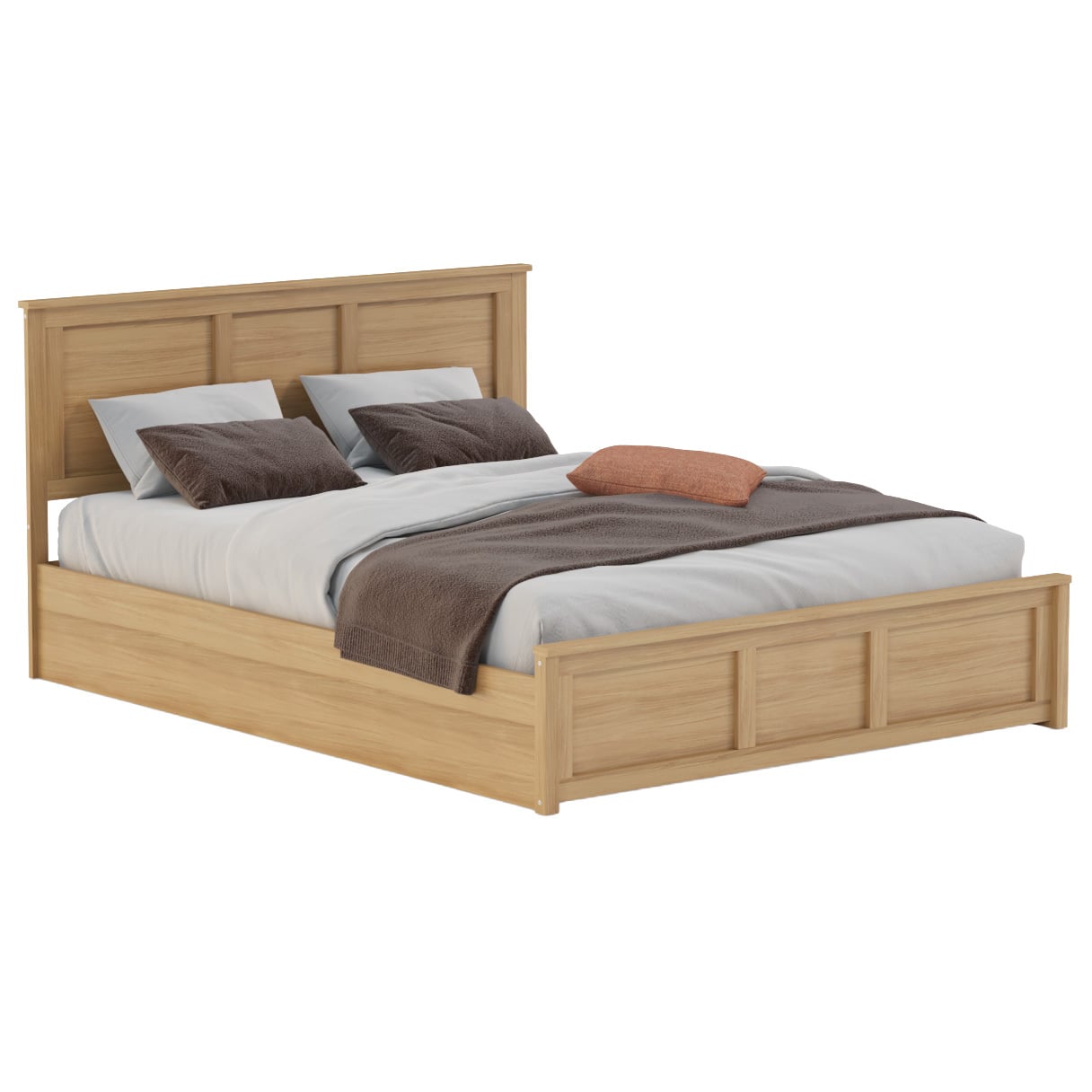 Kiara Pine Wood Gas Lift Storage Bed Frame