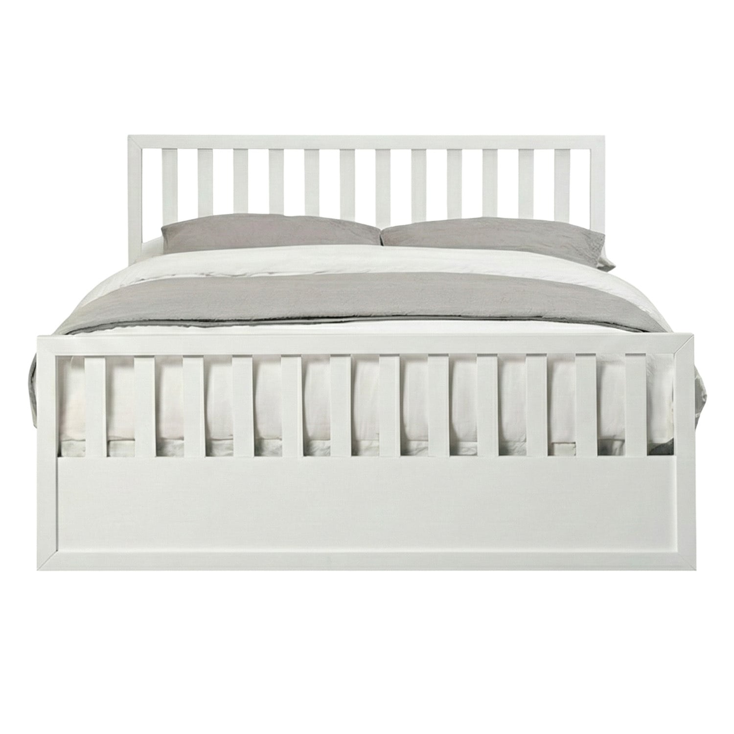 Mariadel Pine Wood Gas Lift Storage Bed Frame