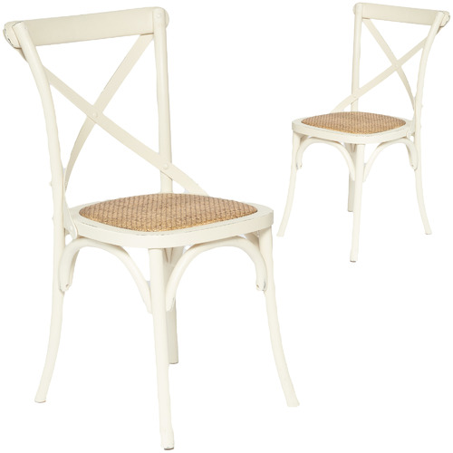 Cafe Cross Back Chair Set Of 2