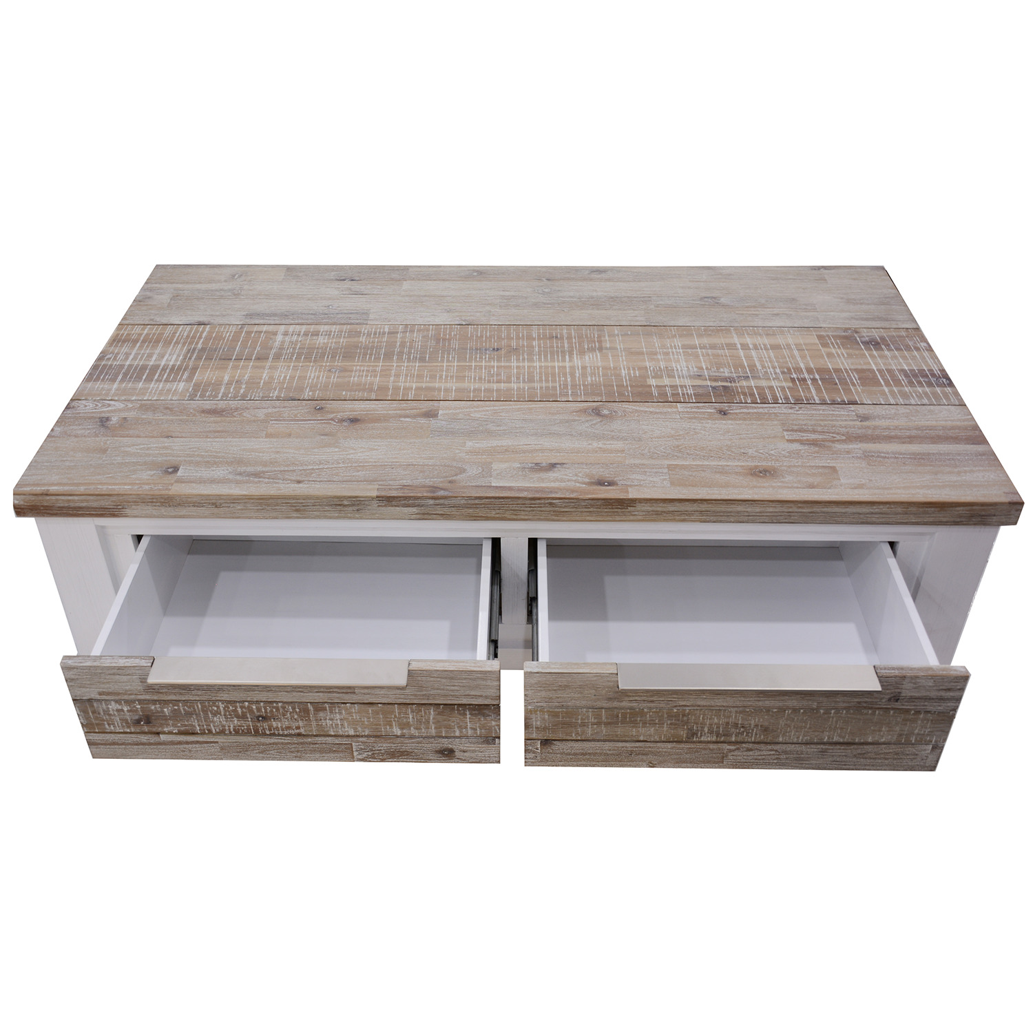 Atherton 2 Drawer Acacia Wood Coffee Table