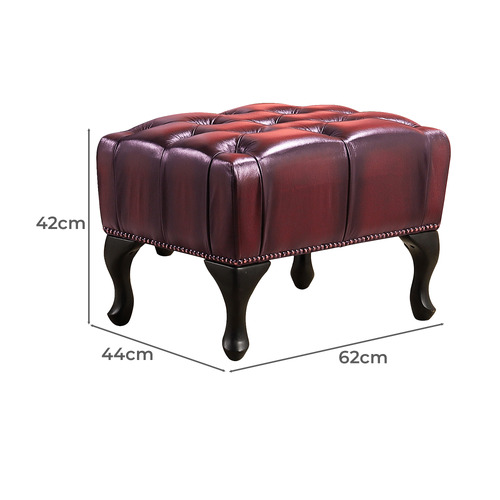Alastair Leather Stool