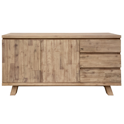 Felicity 3 Drawer Acacia Wood Buffet
