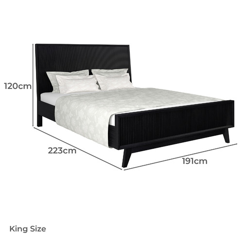 4 Piece Sullivan Acacia Wood Bedroom Set