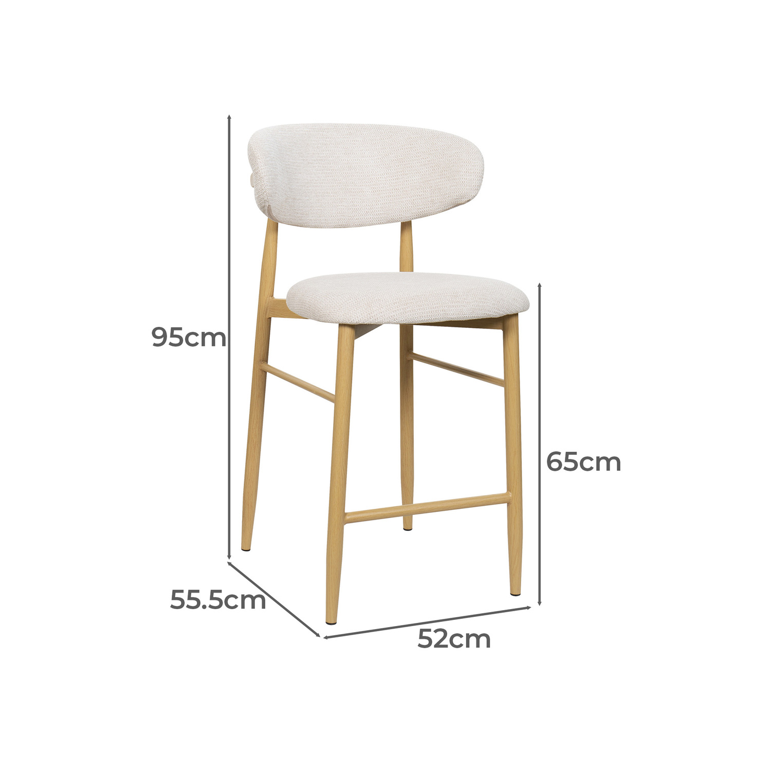 Jozefo Upholstered Bar Stool