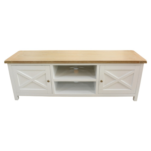 Hudson 2 Door Acacia Wood TV Unit