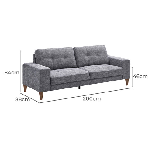 Geneva 5 Seater Upholstered Lounge Set