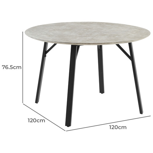 4 Seater Dorian Round Dining Table & Chair Set