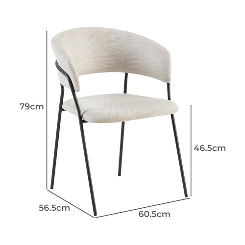 4 Seater Dorian Round Dining Table & Chair Set