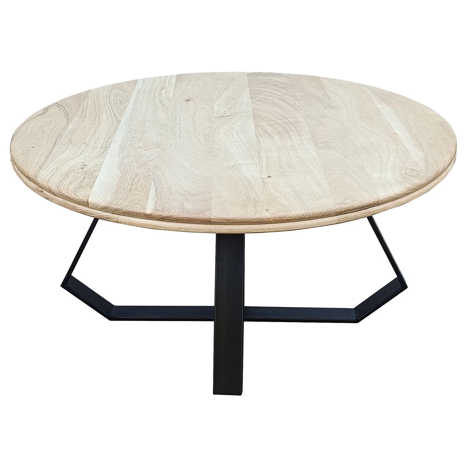Jennifer Round Acacia Wood Coffee Table