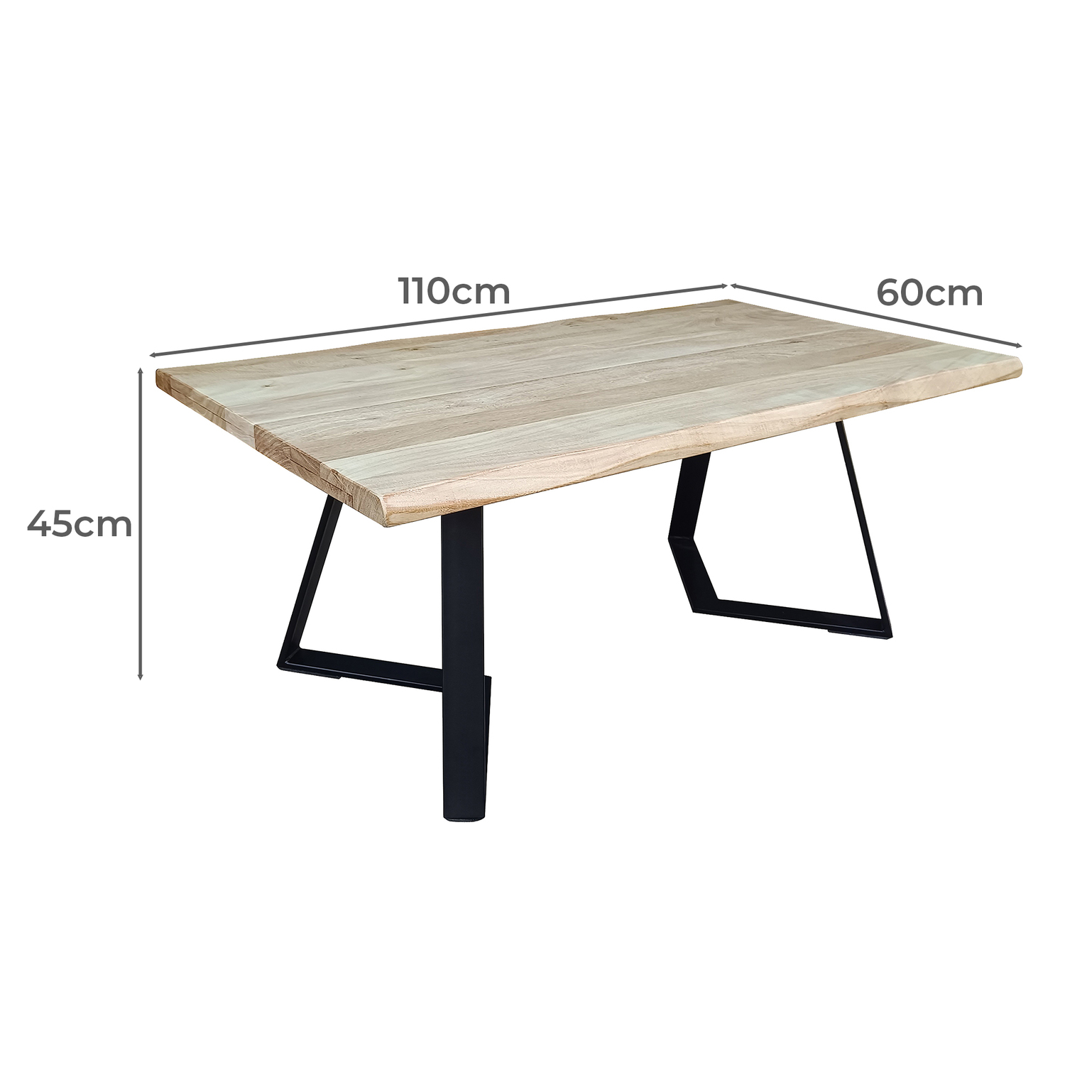 Jennifer Rectangular Acacia Wood Coffee Table