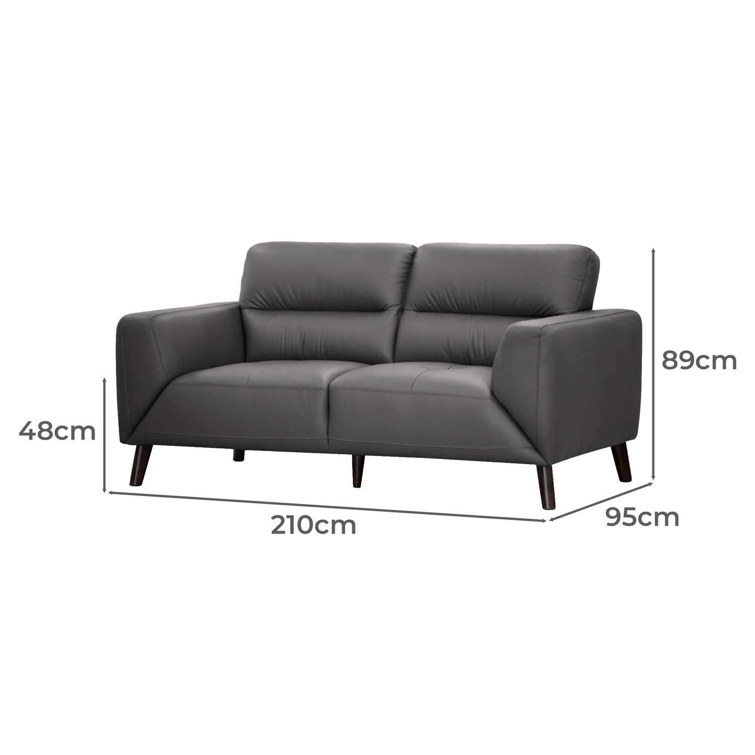 Colton 3 Seater Leather Sofa