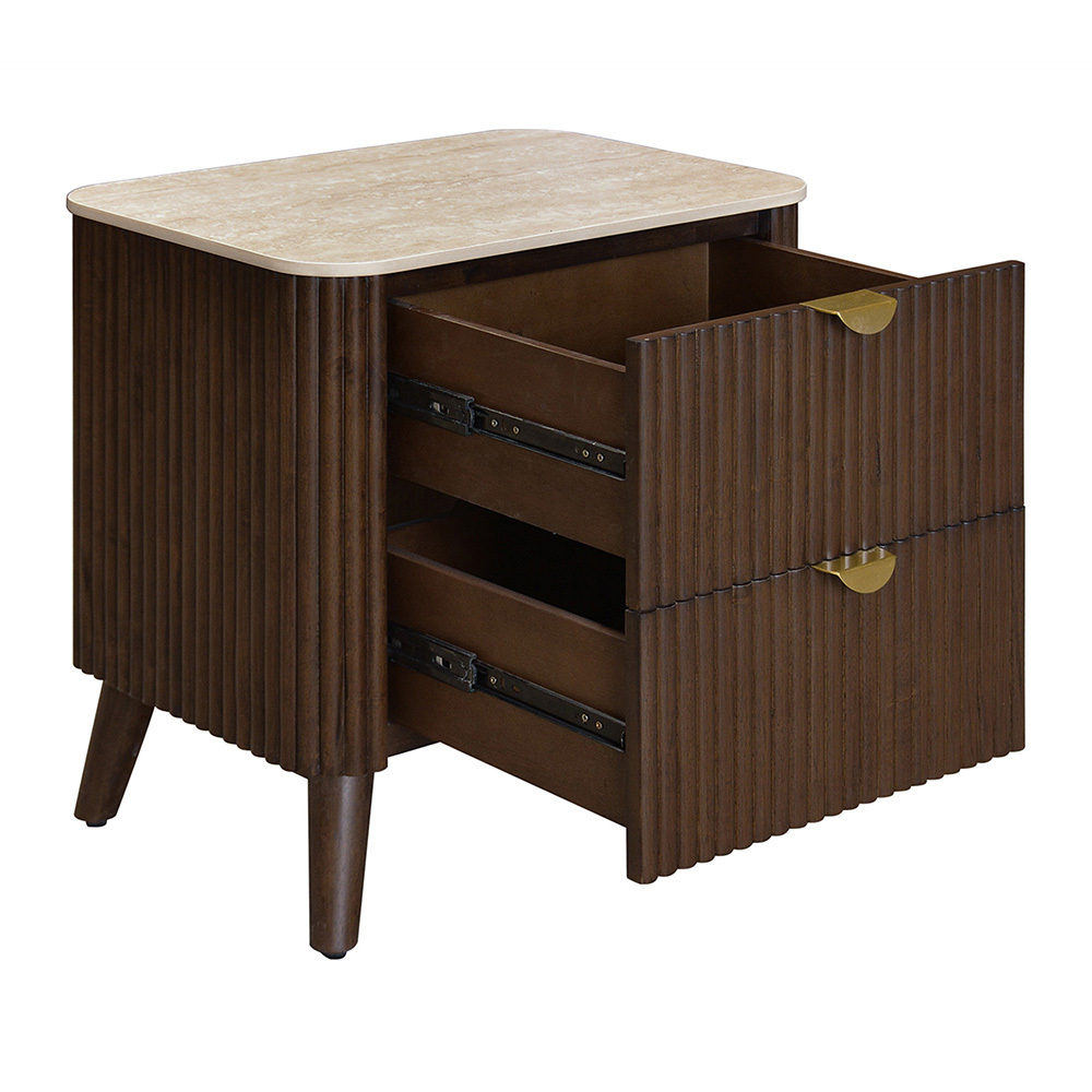 Meredith 2 Drawer Bedside Table