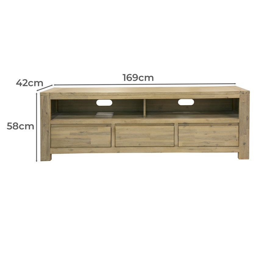 Aris Acacia Wood TV Unit