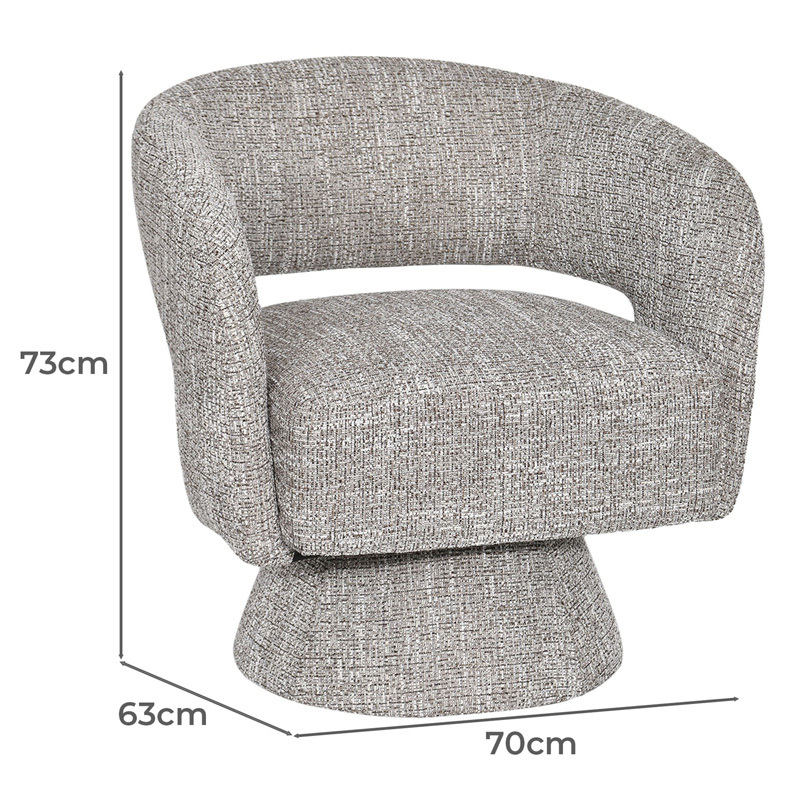 Lorenzo Upholstered Swivel Accent Chair