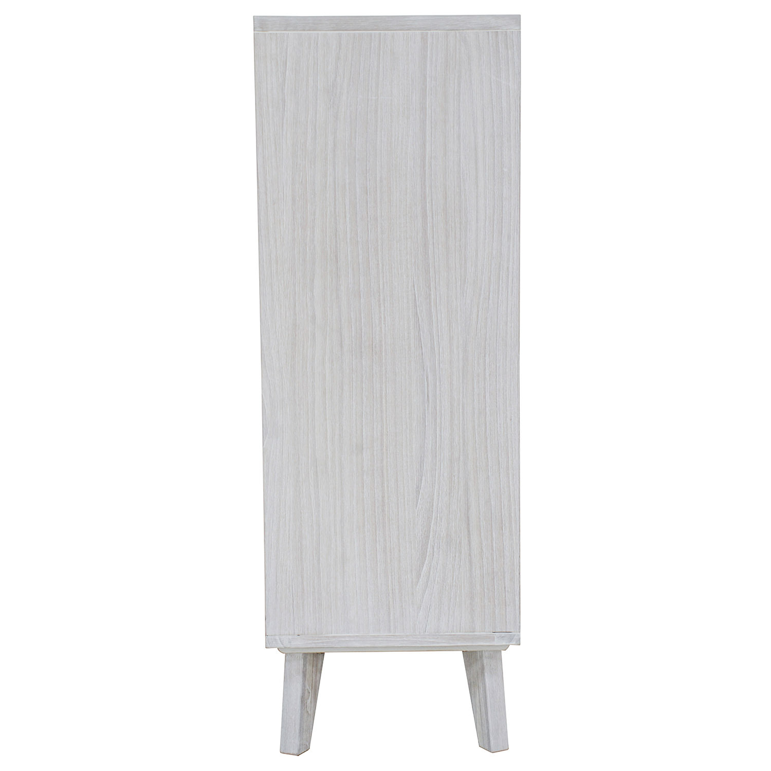 Brushed White Adena 4 Drawer Acacia Wood Chest