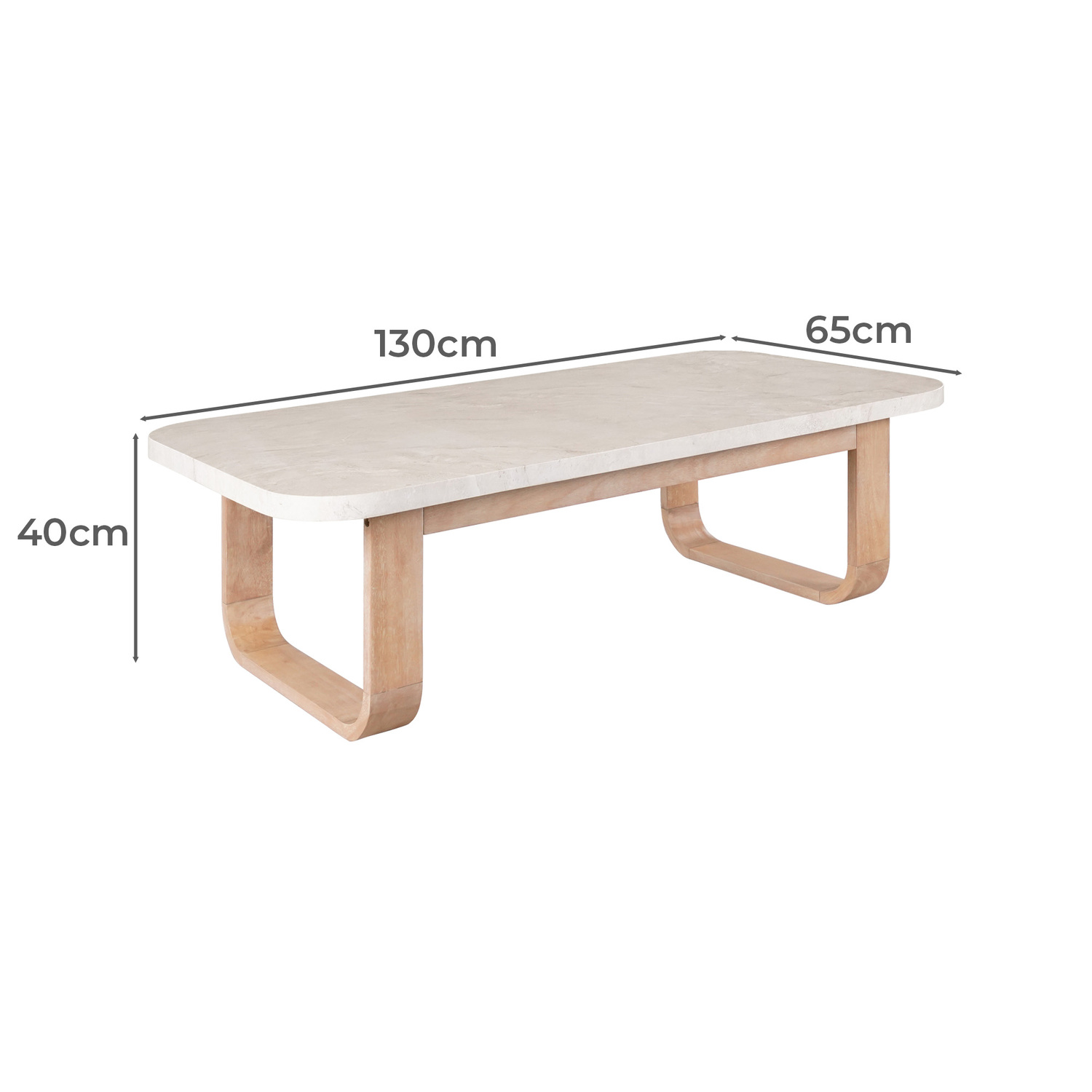 Arian Eucalyptis Wood Outdoor Coffee Table