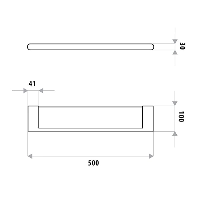 Huntingwood Stainless Steel Bathroom Shelf