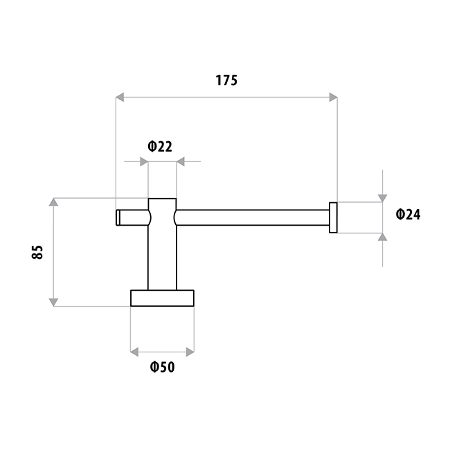 Loui Stainless Steel Toilet Roll Holder