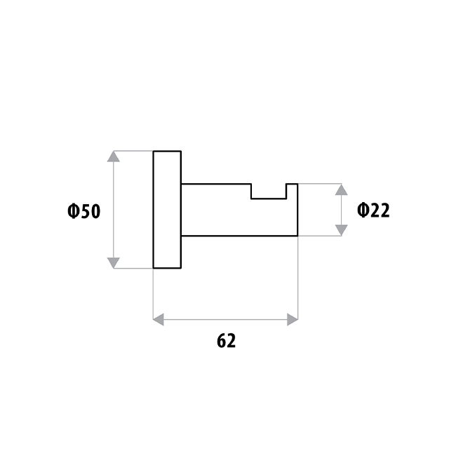 Loui Stainless Steel Robe Hook