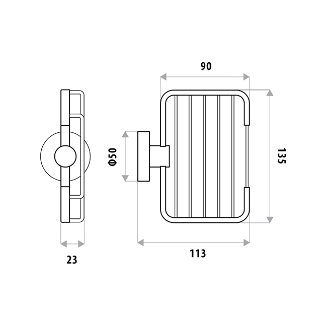 Loui Stainless Steel Soap Dish