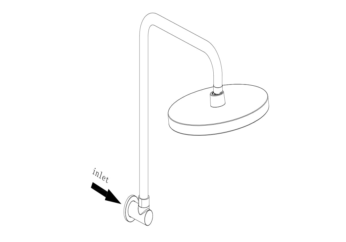 2 Piece The Gabe Shower & Arm Set