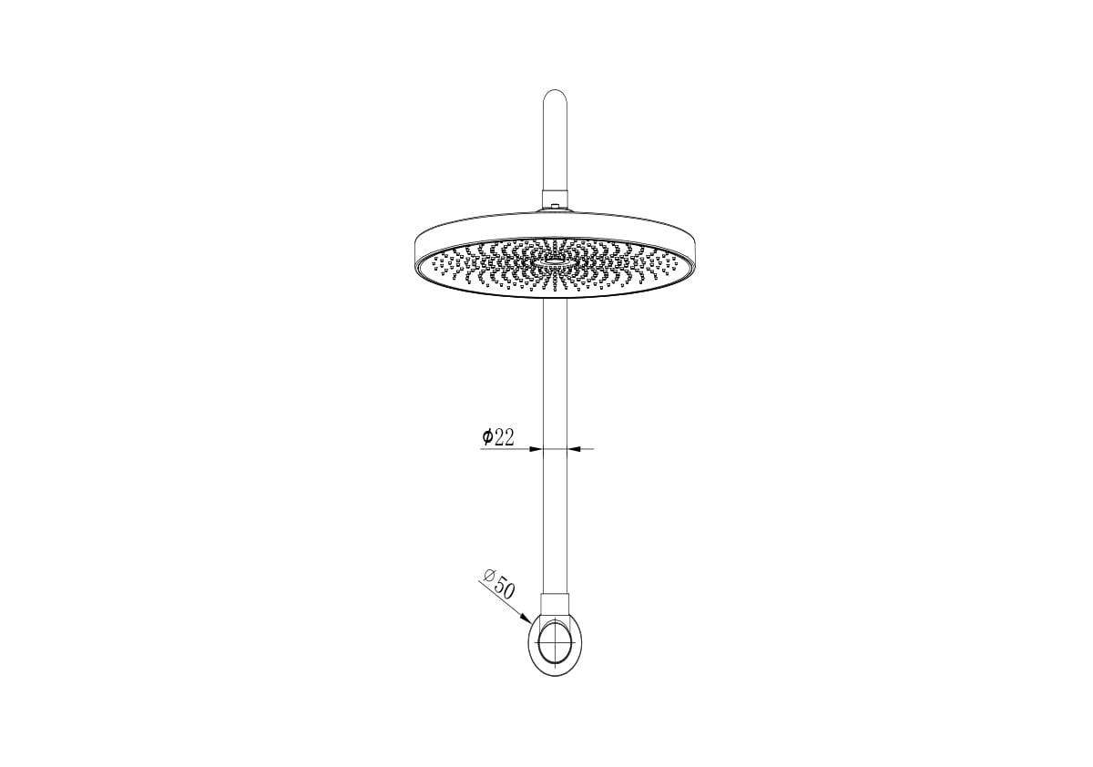 2 Piece The Gabe Shower & Arm Set