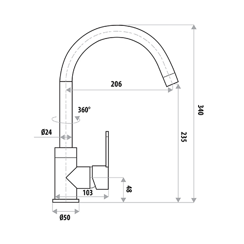Loui Sink Mixer Tap