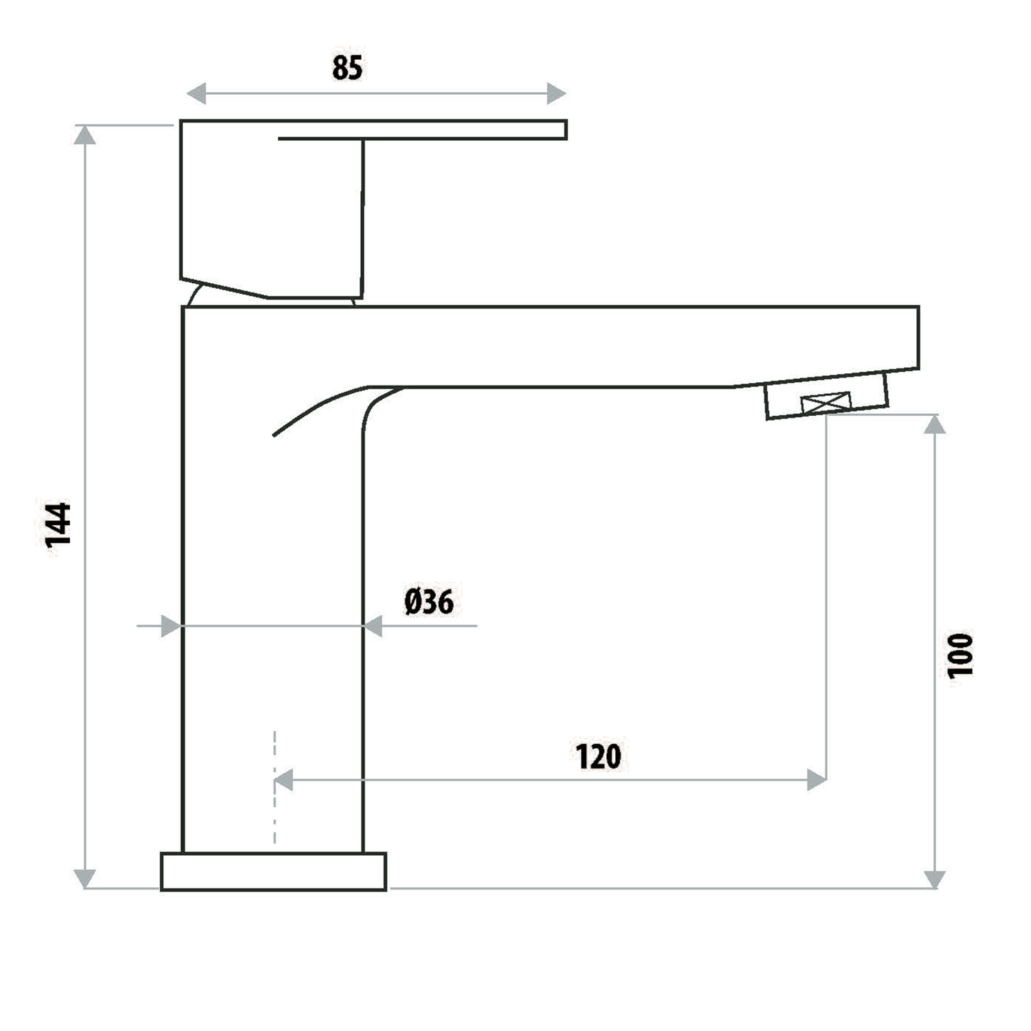 The Gabe Leva Basin Mixer Tap