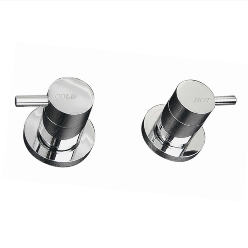 2 Piece Elle Brass Wall Top Assembly Set
