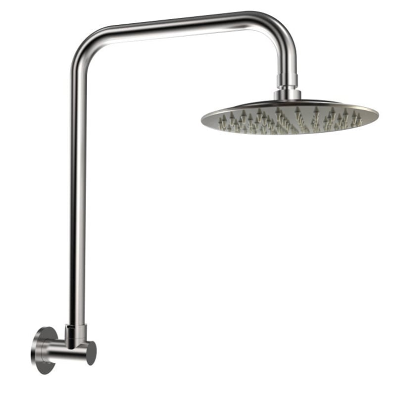 2 Piece Elle Shower Head & Gooseneck Rail Set