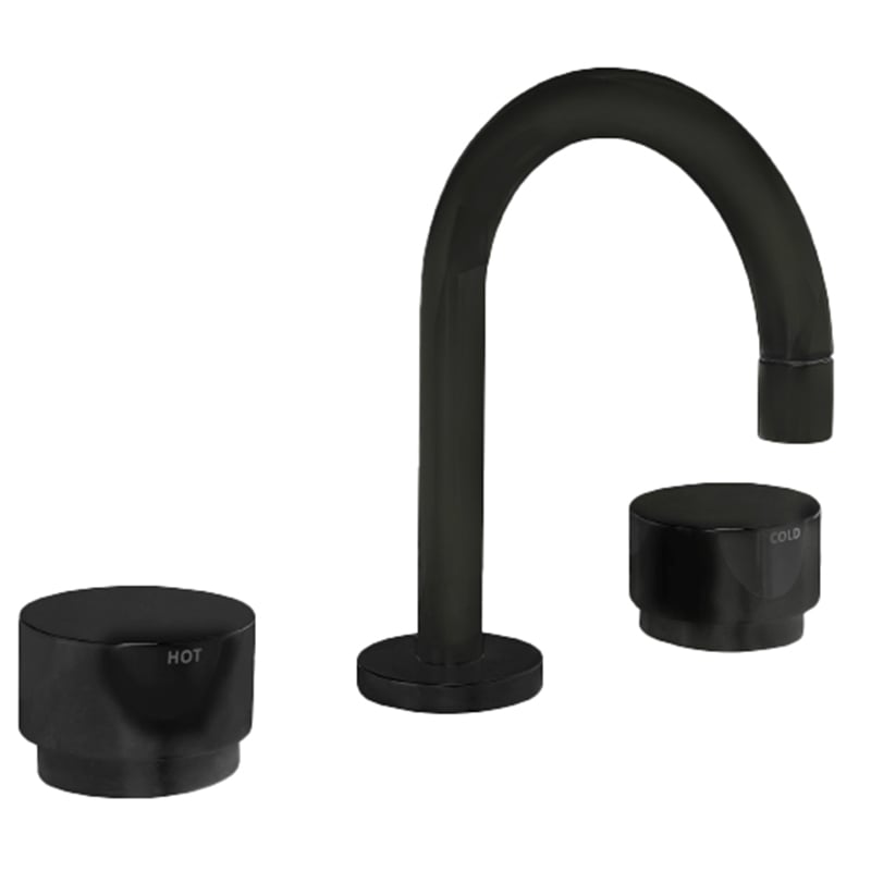 3 Piece Loui Brass Gooseneck Spout & Mixer Set