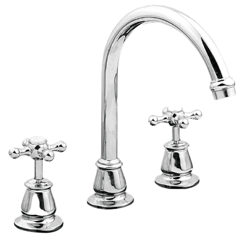 3 Piece Noosa Brass Spout & Mixer Set