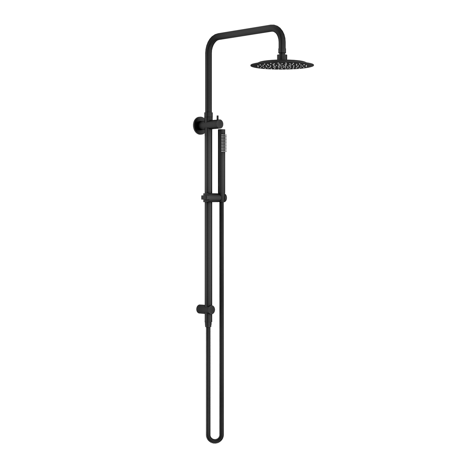 Elle Stainless Steel Round Twin Shower Set