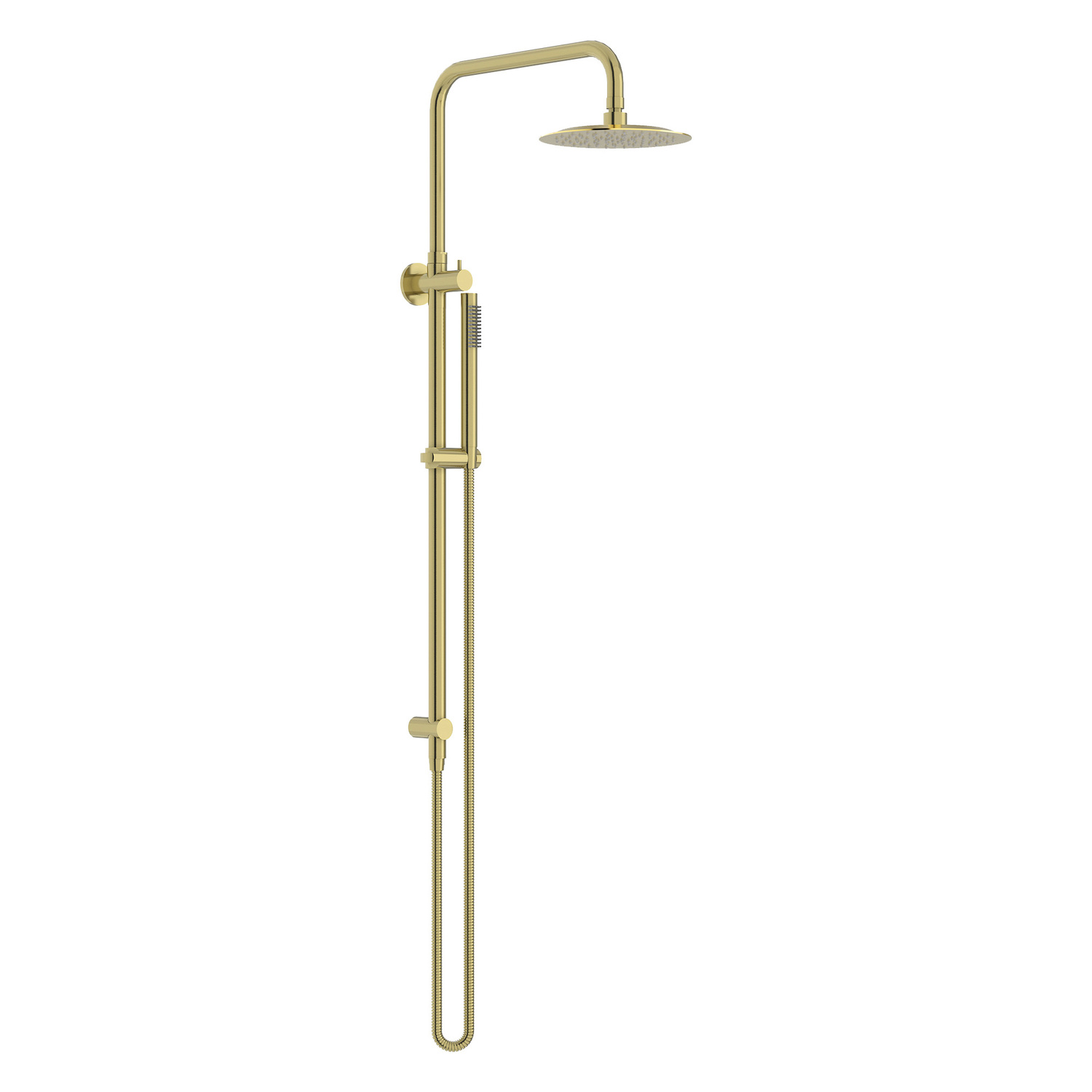 Elle Stainless Steel Round Twin Shower Set