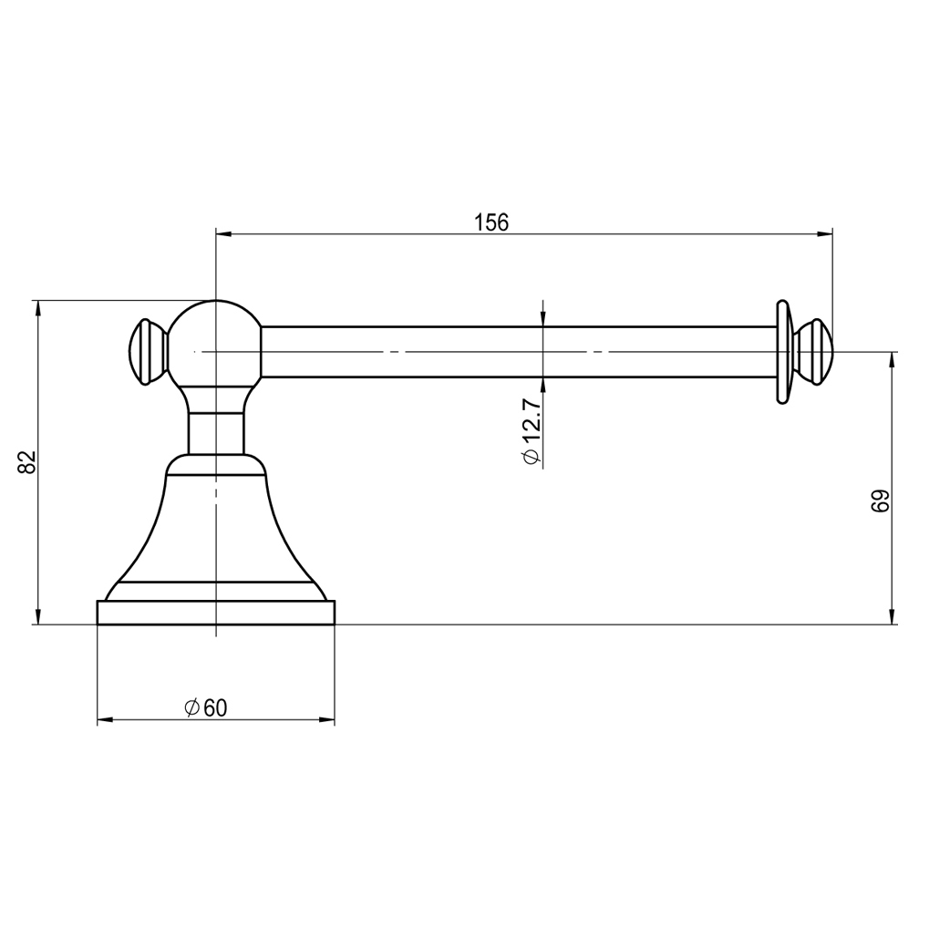 Augustine Brass Toilet Roll Holder