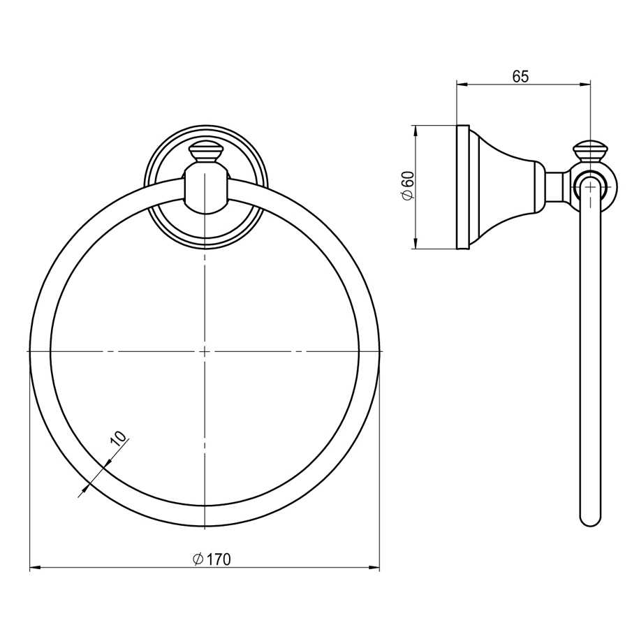 Augustine Towel Ring
