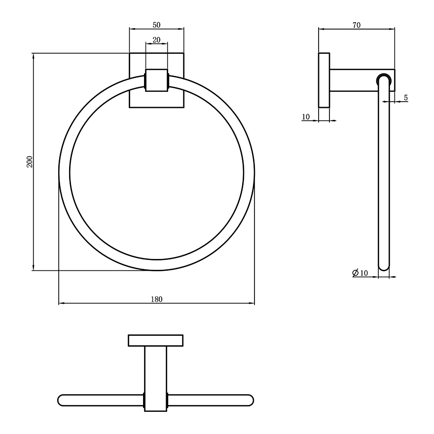 Lauren Elite Towel Ring