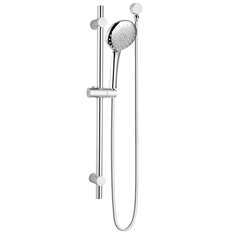 Sami Chrome Round Rail Shower