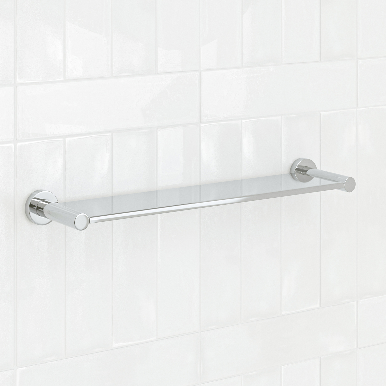 Clovelly 500mm Chrome Stainless Steel Shower Shelf