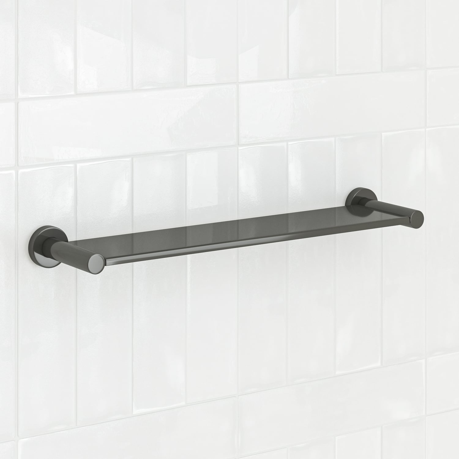 Clovelly 500mm Gunmetal Stainless Steel Shower Shelf