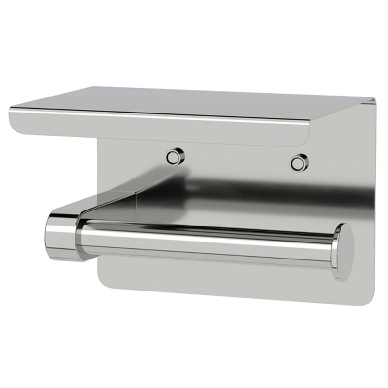Clovelly Brushed Nickel Stainless Steel Toilet Roll Holder