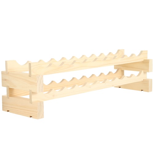 Wine Rack  20  2 Layers of 10 Bottle Width