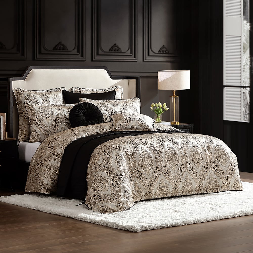 Monarch Jacquard Quilt Cover Set