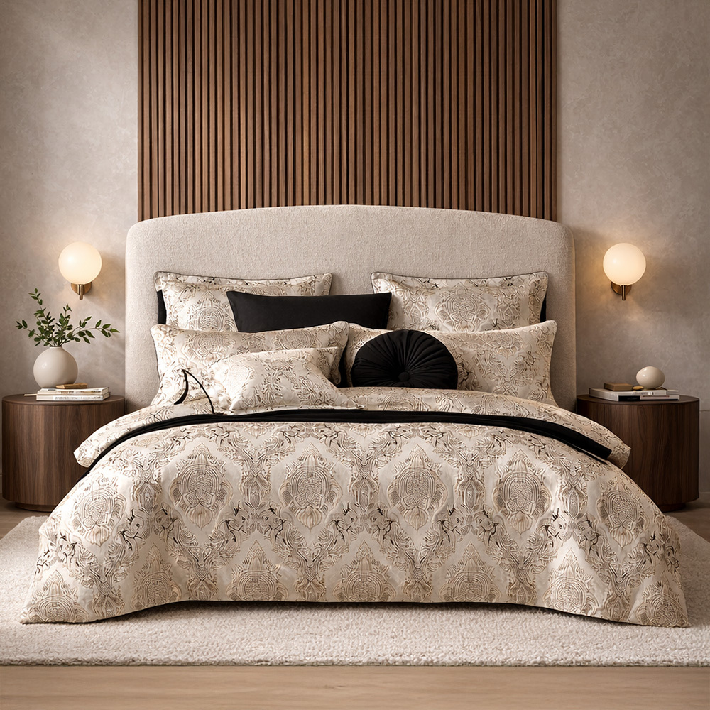 Monarch Jacquard Quilt Cover Set