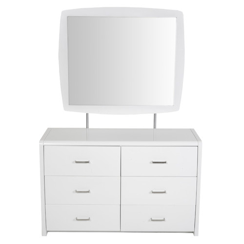 Kirribilli White Gloss Dressing Table & Mirror | Temple ...